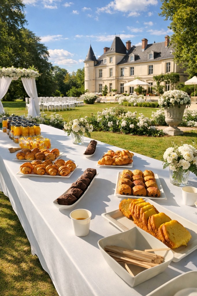 Brunch traiteur dans un château