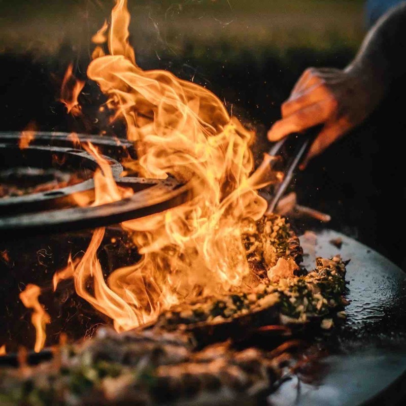 Cuisson au brasero