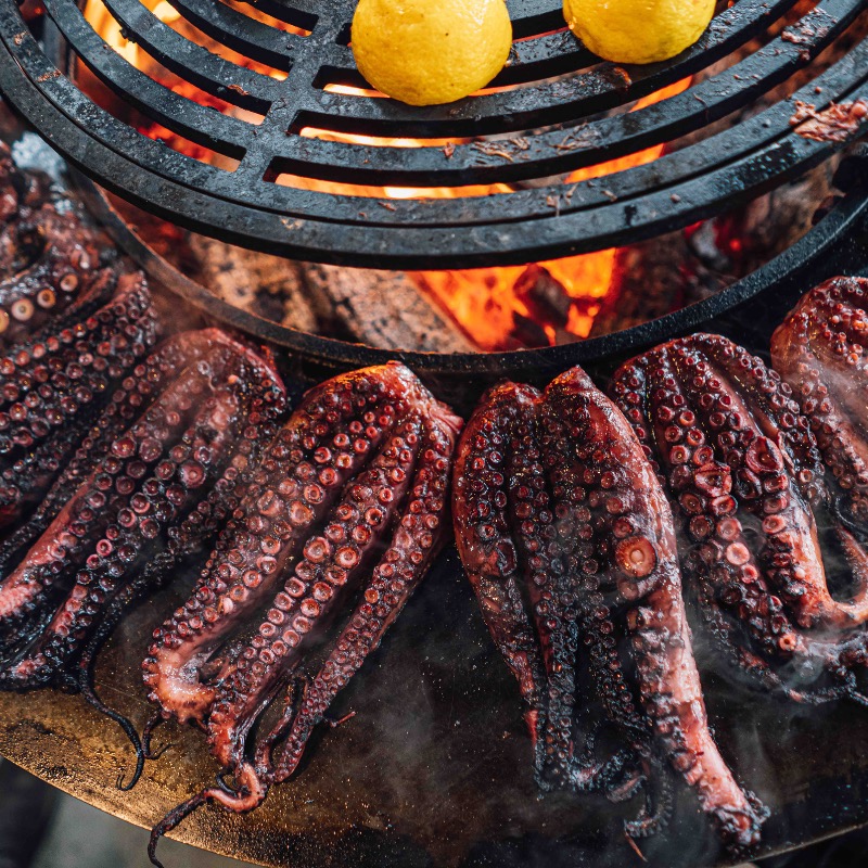 Poulpe grillé