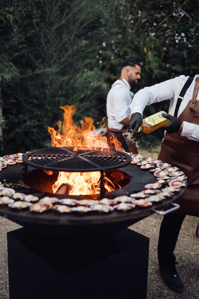 Coquilles Saint-Jacques flambées